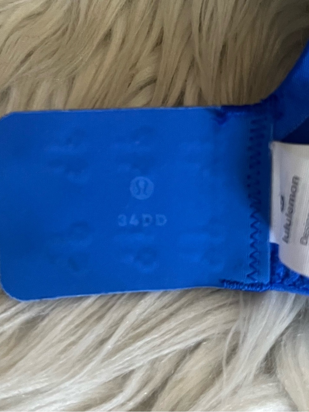 {Lululemon} Swift Speed Sports Bra High Support in Cerulean Blue - Womens 34DD - Picture 11 of 11